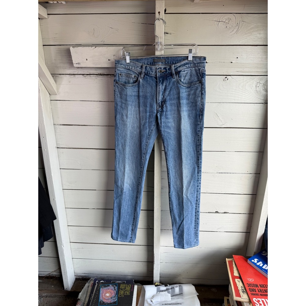 John Varvatos JV 703 Skinny Jeans Light Wash Blue Denim Mens 32x30
